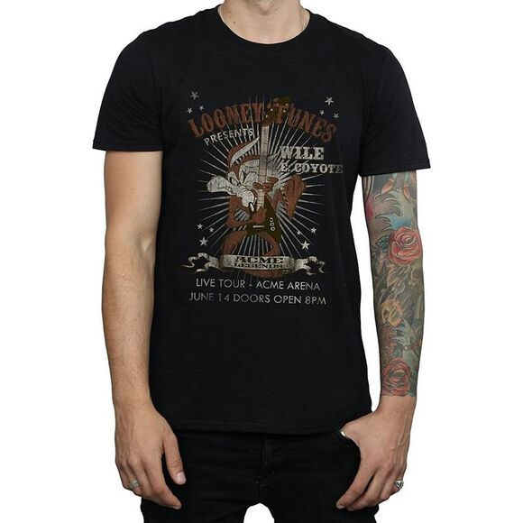 Looney Tunes Wile E Coyote Guitar Manga Larga